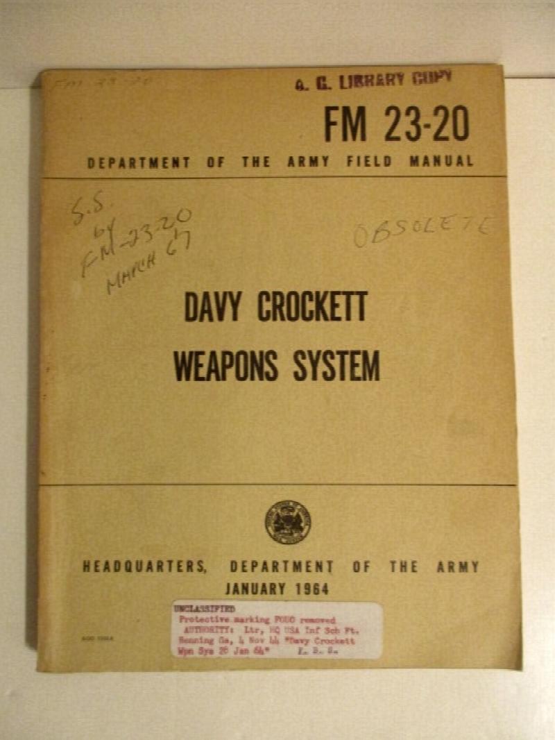 FM　Crockett　Weapons　23-20.　Davy　System.